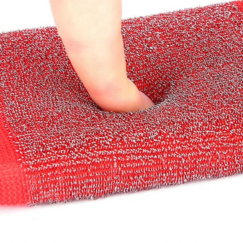 Tencere temizleme Scourer kullanımlık tavalar çelik yün sünger ovmak yıkanabilir Scrubber mutfak aksesuarları ev araçları çamaşır