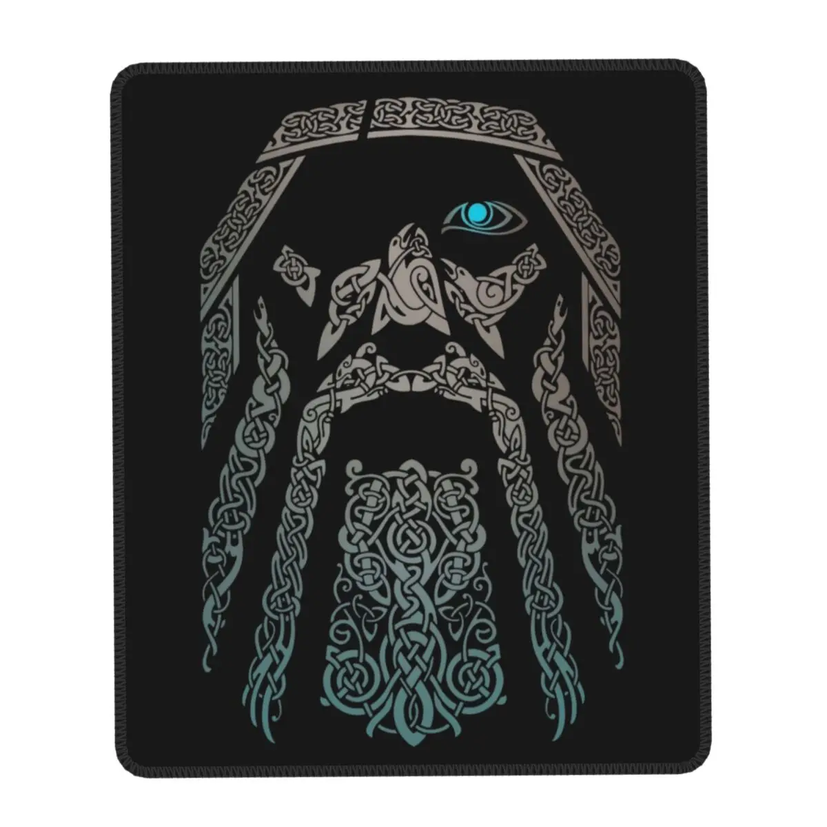 Odin Vikings Valhalla Mouse Pad Square Anti-Slip Rubber Mousepad Norse Mythology God Gaming Office Laptop Computer PC Desk Mat