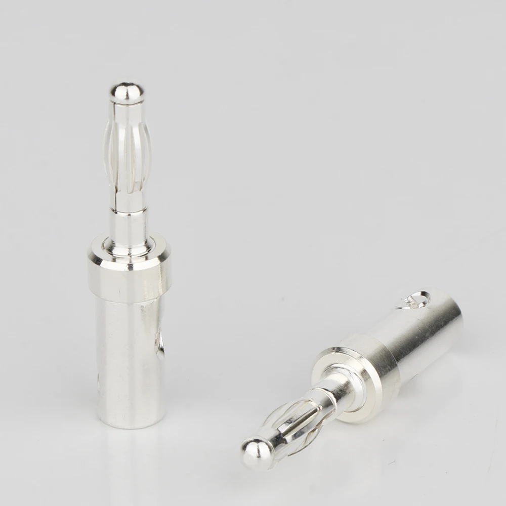 BA1416 8PCS Lautsprecher Kabel Anschlüsse Banana Stecker Reinem Silber Überzogene Kupfer Leiter – Detail 4