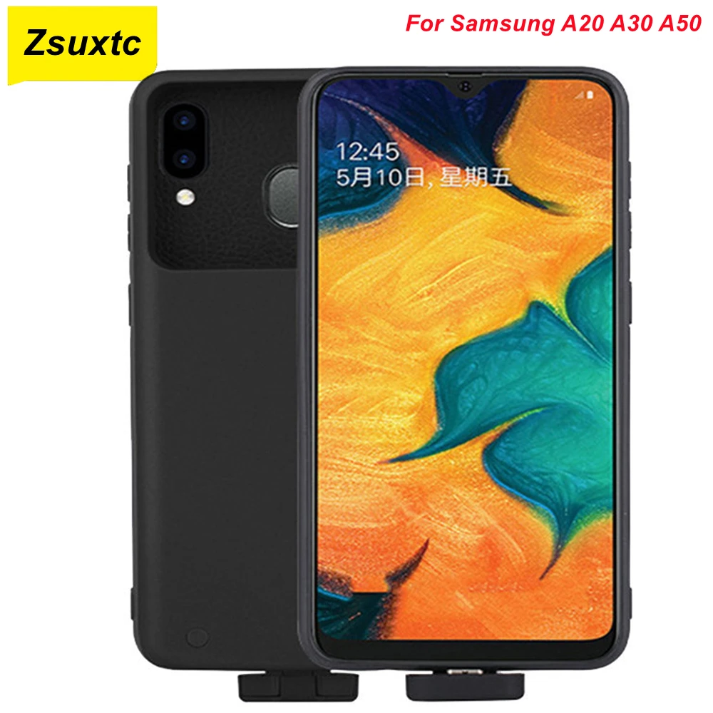 

Чехол для Samsung Galaxy A50 5000 мАч, чехол для аккумулятора A20 A30, чехол для зарядного устройства, чехол для смартфона, внешний аккумулятор для Samsung A50, чехол для аккумулятора