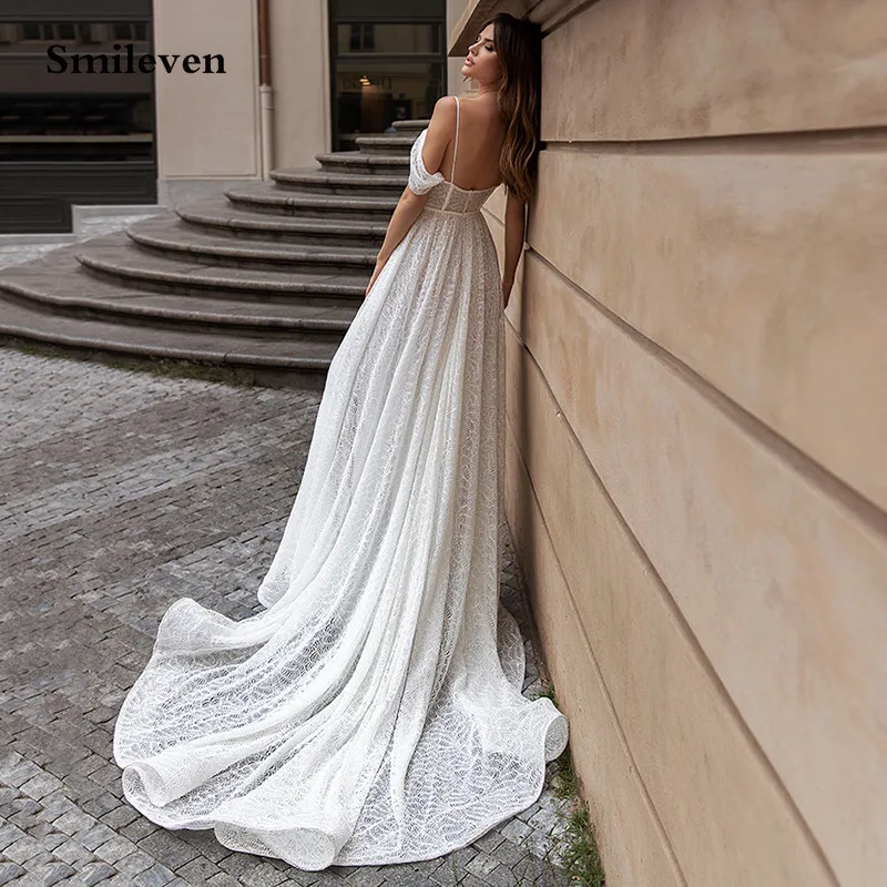 Smileven ślub księżniczki sukienka Off The Shoulder gorset suknie ślubne arabski Vestido De Noiva pasy suknie ślubne