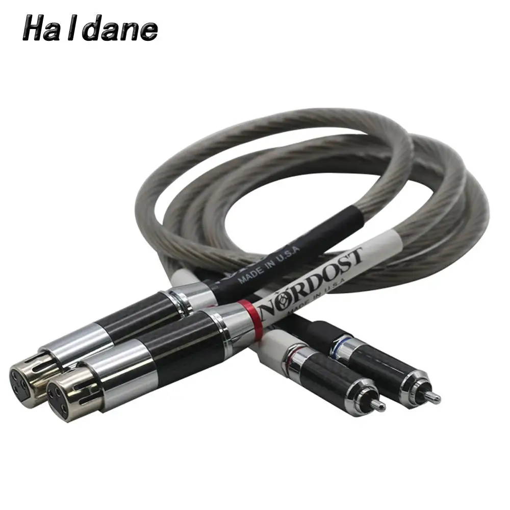 

Haldane Pair Single Crystal Silver Nordost Odin RCA to XLR Balanced Reference Interconnect Cable with HIFI Rhodium plated Plug