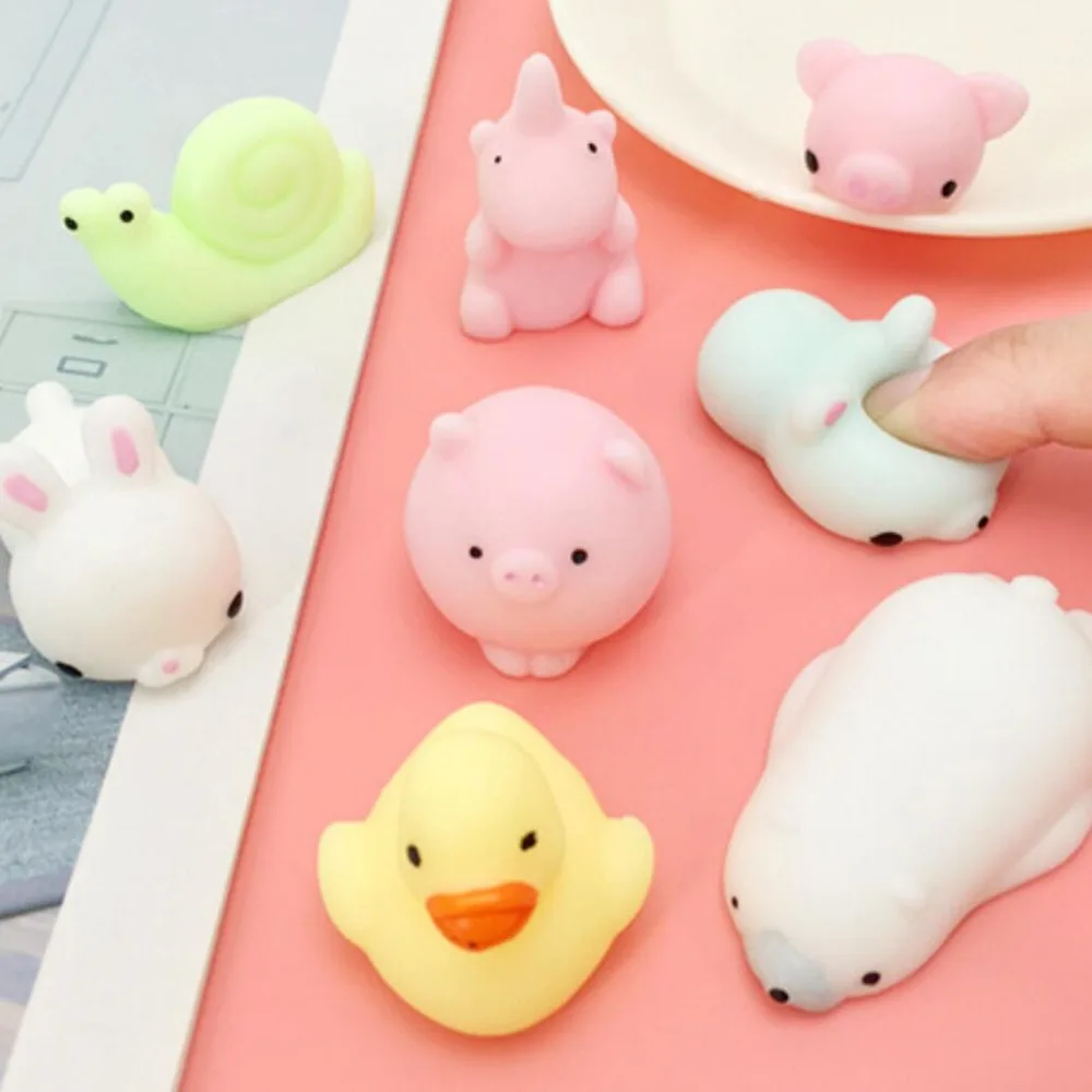 Squishy Toy Cute Animal Antistress Ball Squeeze Mochi Rising Toys Soft Sticky Stress Relief Toys Funny Gift 2021 NEW