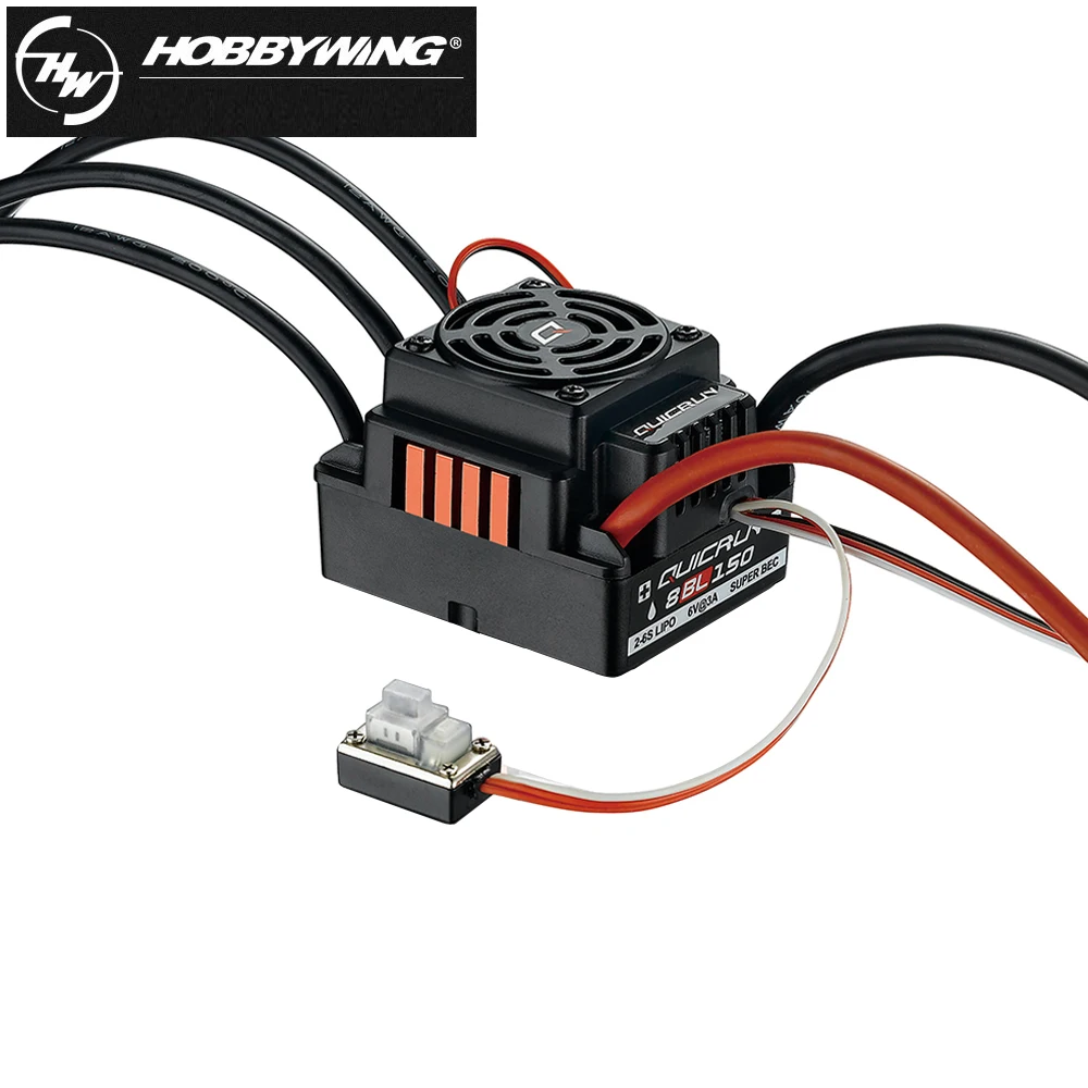 Hobbywing Quicrun 8BL150 150A 3-6S Waterproof Sensorless Brushless ESC With 6V 3A BEC For 1:8 Touring Cars/Buggies/Trucks Toys