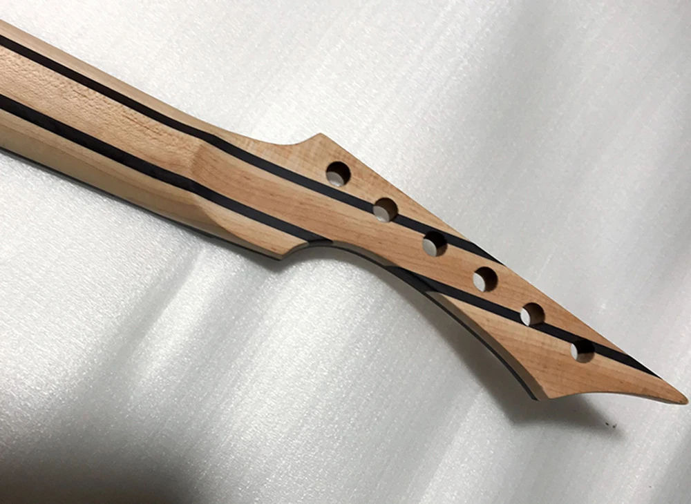 DIY 6 Strings Electric Guitar Neck with 24 Frets,Faned Frets