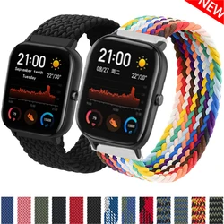 20mm 22mm Braided solo loop For Amazfit GTS/2/2e/GTS2 Mini/GTR 42mm/47mm/GTR2/2e/stratos 2/3 Bracelet Watch Amazfit bip strap