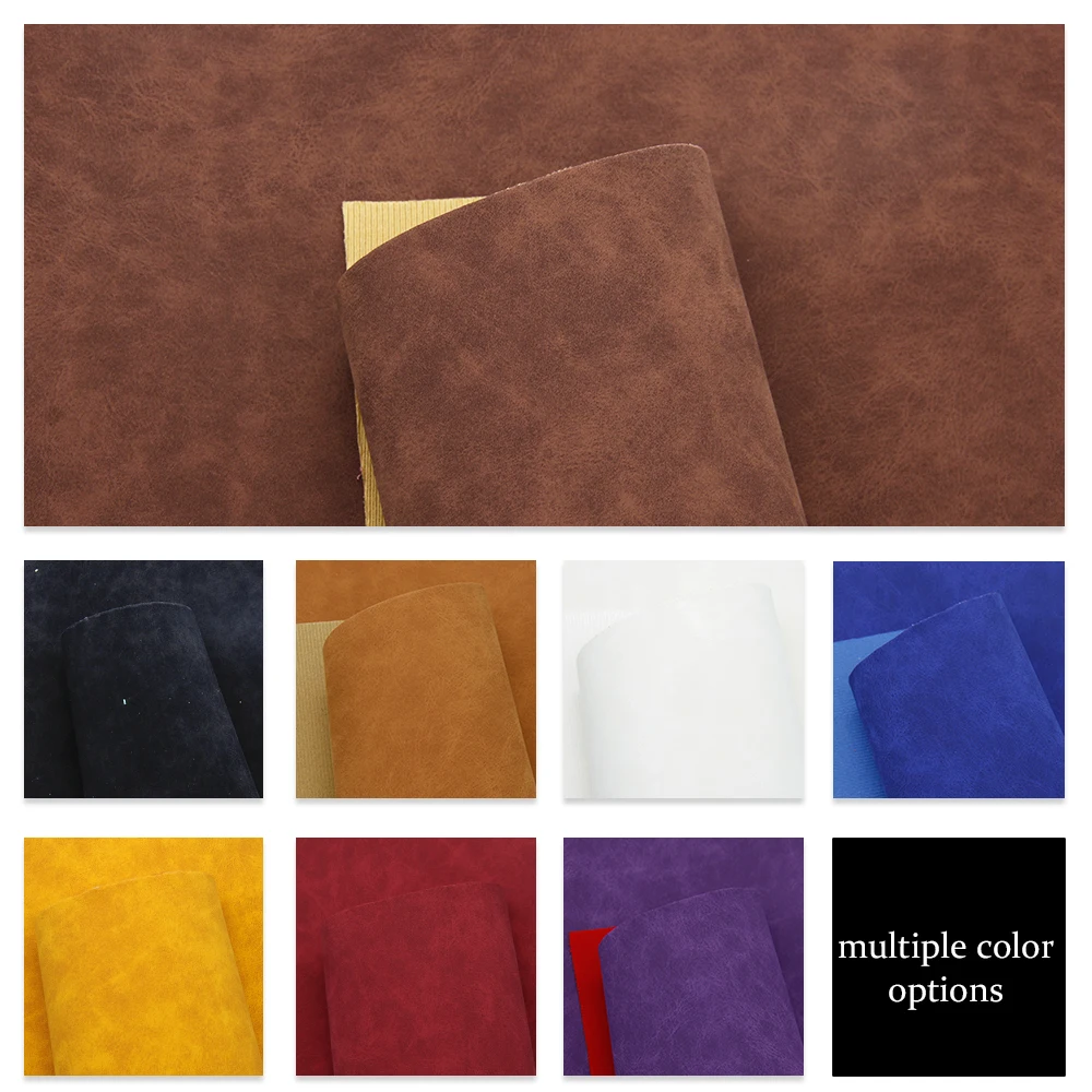 20*33cm Faux Suede PU Leather Fabric For Garment Waterproof Synthetic Leather Fabric DIY Sewing Material,1Yc6812