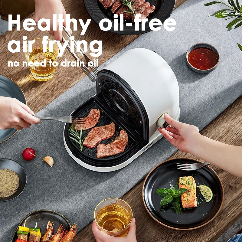 Capsule Style Air Frying Pot 220V Electric French Fries Machine 3L Capacity Household Chicken Baker Oil Free Air Fryer 720W