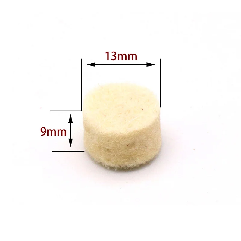 100 pçs lãs feltro polimento polimento roda redonda ferramenta + 2 haste para dremel rotativo macio feltro polimento polimento roda acessório