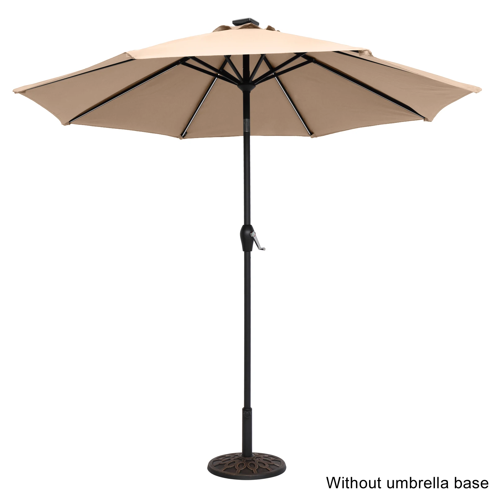 Two Colors 9FT Central Umbrella Waterproof Folding Sunshade US Warehouse