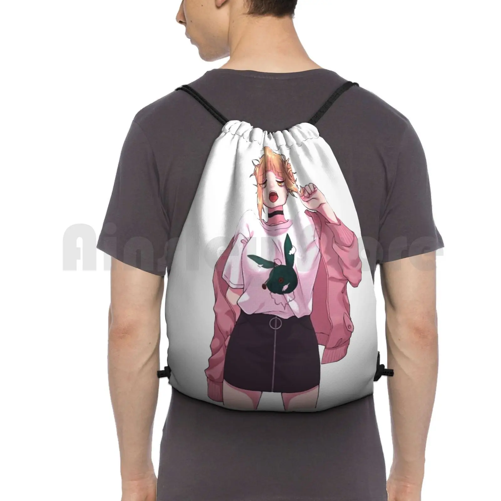 

Toga Himiko-Backpack Drawstring Bag Riding Climbing Gym Bag Toga Himiko Manga Anime Deku Shoto Hero 2018 Girl Woman Tendance