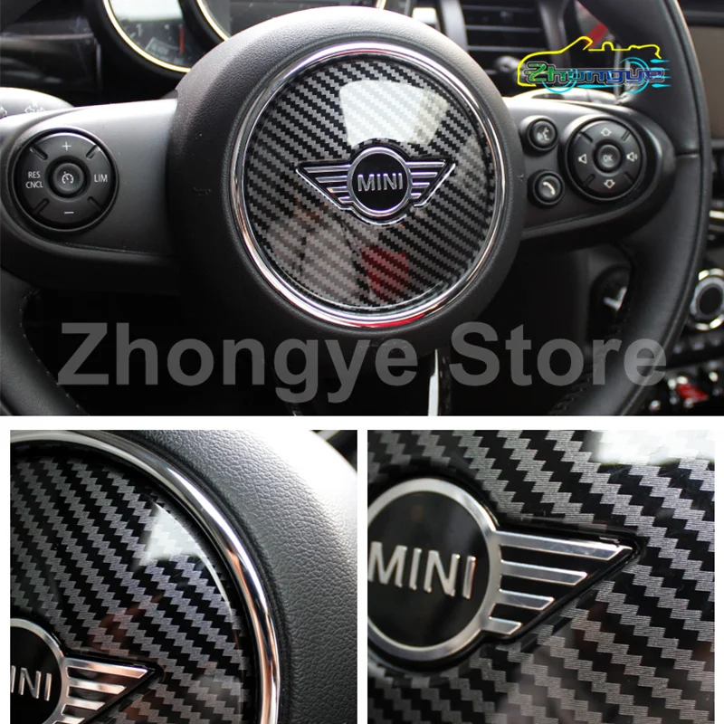 Car Steering Wheel Central Decorative Cover For MINI ONE Cooper S CLUBMAN F54 F55 F56 F57 F60 Countryman Interior Accessories