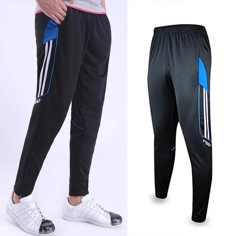 Men Running Sports Pants GYM Football Soccer Training Soccer Pant Jogging Long Trousers Sweatpants Sportwear