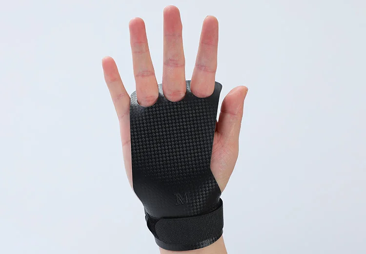 Carbon Gymnastik Hand Griffe Gewichtheben Workout Gym Handschuhe Palm Schutz für Kettlebell Pull Up Gymnastic Crossfit Grip – Detail 5