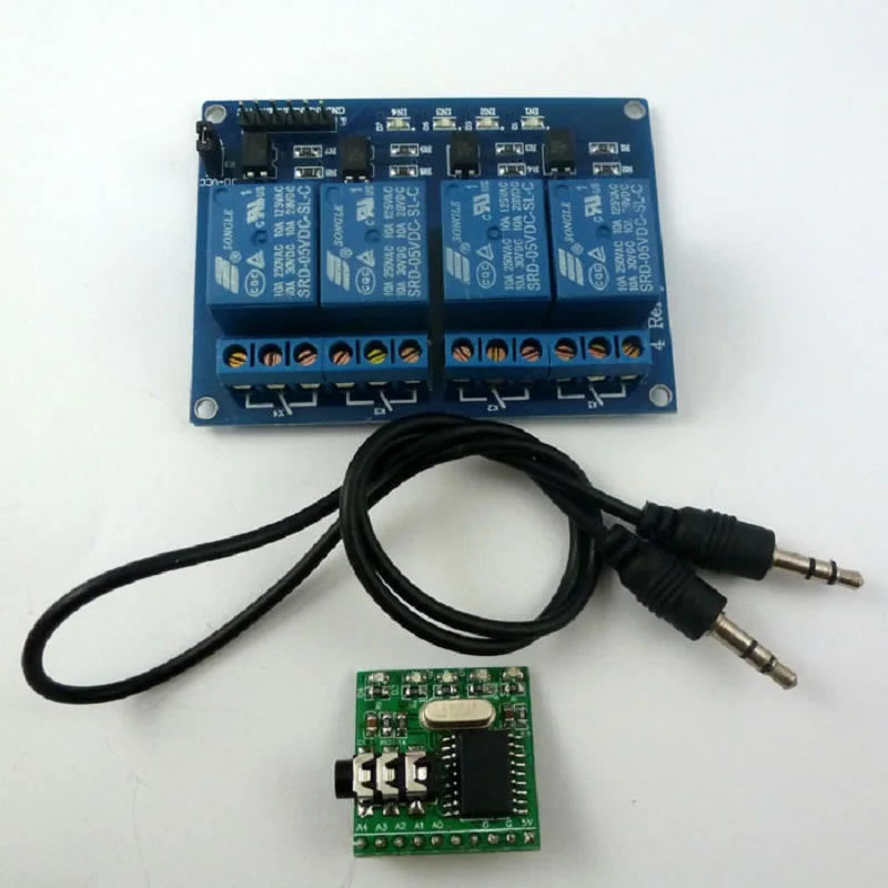 

CE005*1+YC064*1 DTMF Audio Remote Relay Kit MT8870 Phone Voice Decoder Control DC 5V 12V 24V 48V Voltage DUE MEGA