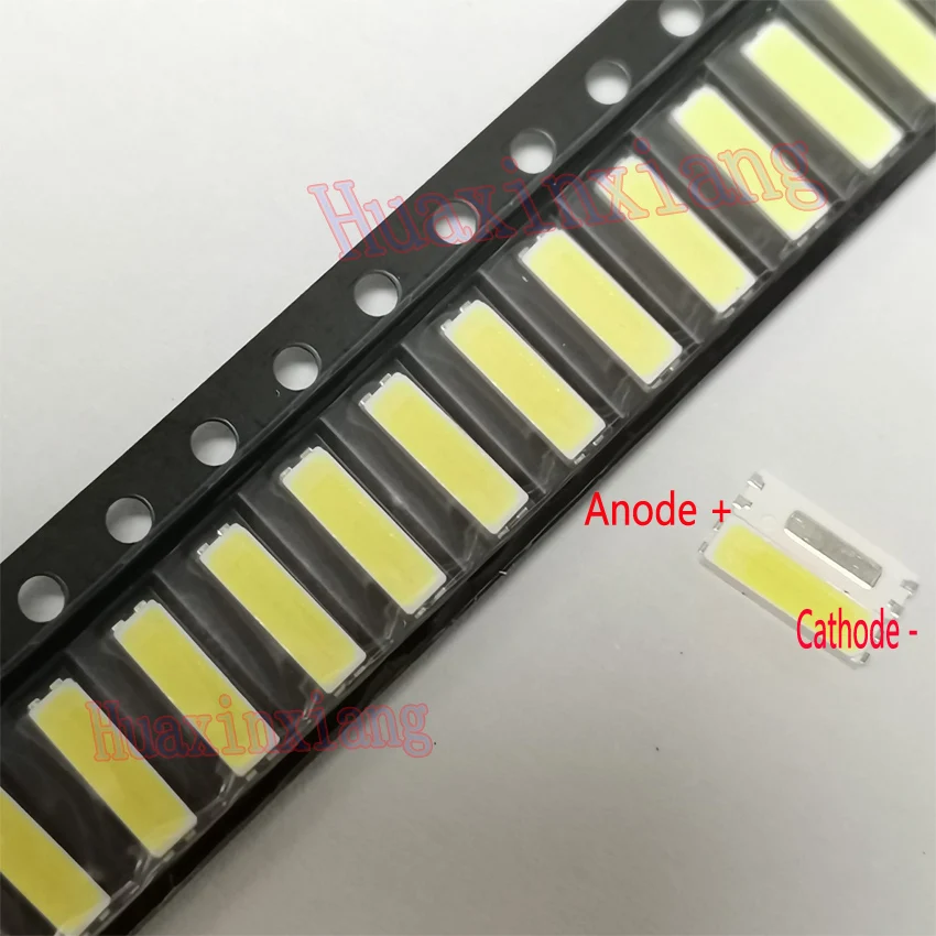 Imagem -02 - Led Smd Branco Frio para Aplicação de Luz de Fundo de tv Jufei 7020 6v 1w 160ma 84lm 500 Pcs por Lote