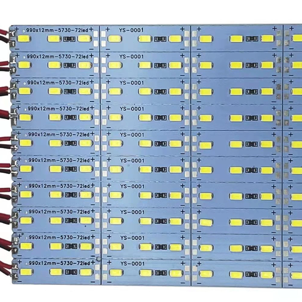 6 sztuk LED twardy kolumna świetlna SMD 5730 50cm pasek jasny biały/ciepły biały/czerwony/zielony/niebieski