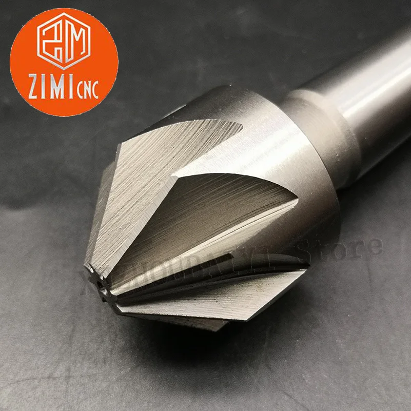 Chamfering knife 14*90°/16*90°taper shank countersink drill high speed steel multi-blade chamfer drill Metal chamfer