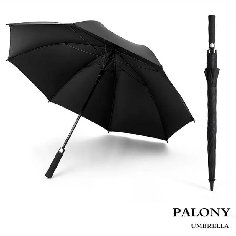 

PALONY Golf long straight handle full automatic gift advertising umbrella custom and print umbrellacolor fiber umbrella stand.