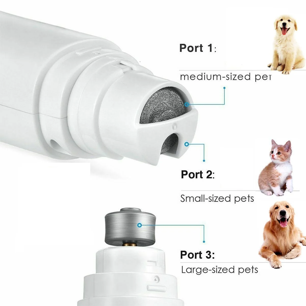 Electric Pet Nail Grinder Pet Nail Claw Cutter Dog Grooming Trimmer Cat Pet Claw Nail Clipper Supplies