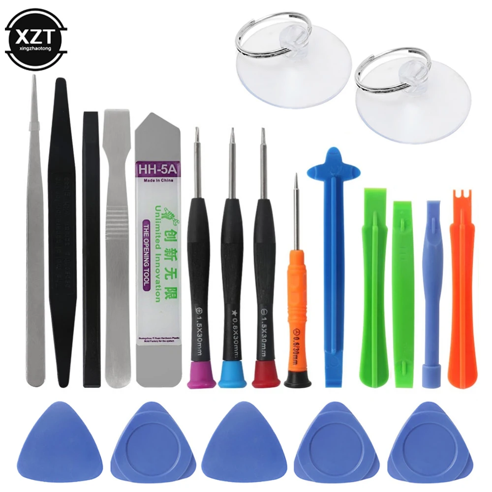 21 في 1 مجموعة أدوات إصلاح الهاتف المحمول Spudger حدق افتتاح أداة مفك مجموعة للآيفون X 8 7 6S 6 Plus أقراص مجموعة أدوات يدوية