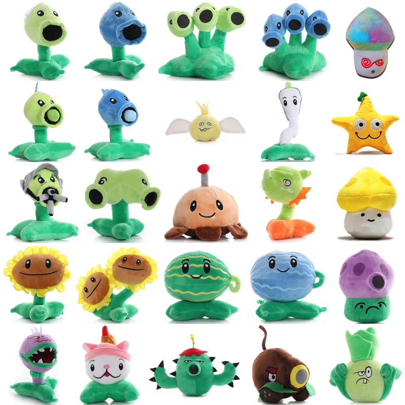 

1pcs Plants vs Zombies Plants Plush Stuffed Toys 13-20cm PVZ Peashooter Chomper SunFlower Plush Toy Doll Gifts for Children Kids