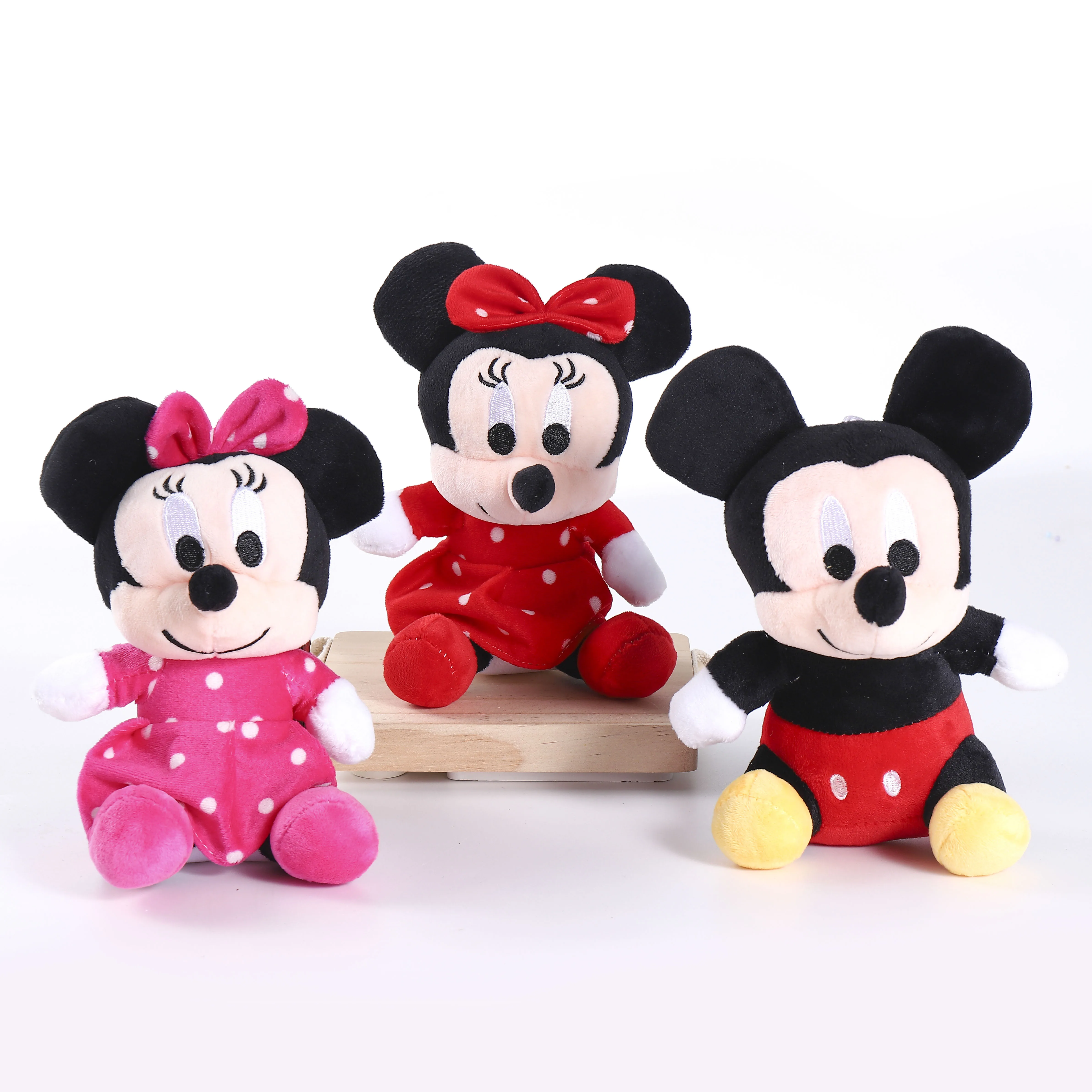 Muñecos de peluche de Mickey y Minnie Mouse para niños, juguetes de peluche de alta calidad, regalos de cumpleaños y boda, 18-20cm