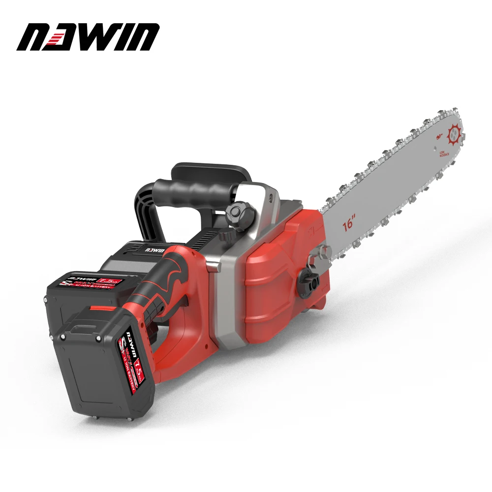 NAWIN 40CM Brushless Industrial Electric Chain Saw DIY Set For 16\'\' Electric Woodworking Tool lumbering