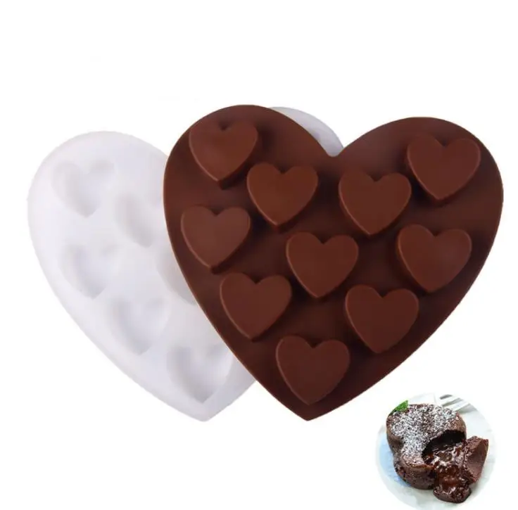 Baking Moulds Love Silicone Chocolate Mold Ice Cube Tray Baking Mould Biscuits Cake Doughnut Molds Kitchen Baking Tools SN3994