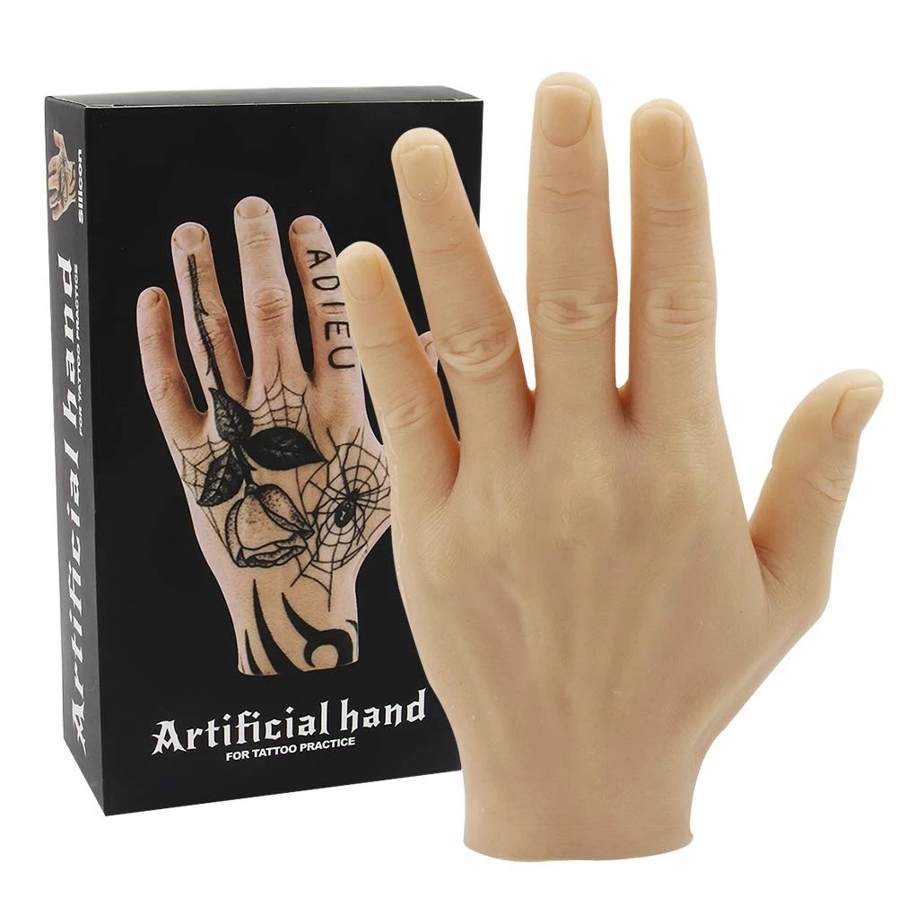 

Tattoo Skin Practice - Tattoo Practice Fake Hand Silicone Hand Model Tattoo Practice Skin Dummy Soft Tattoo Practice Hand Tattoo