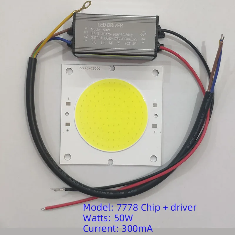 Chip de cuentas de luz LED para mecha, accesorios de reflector DIY, fuente de alimentación del controlador, kit de fuente de luz de balasto,