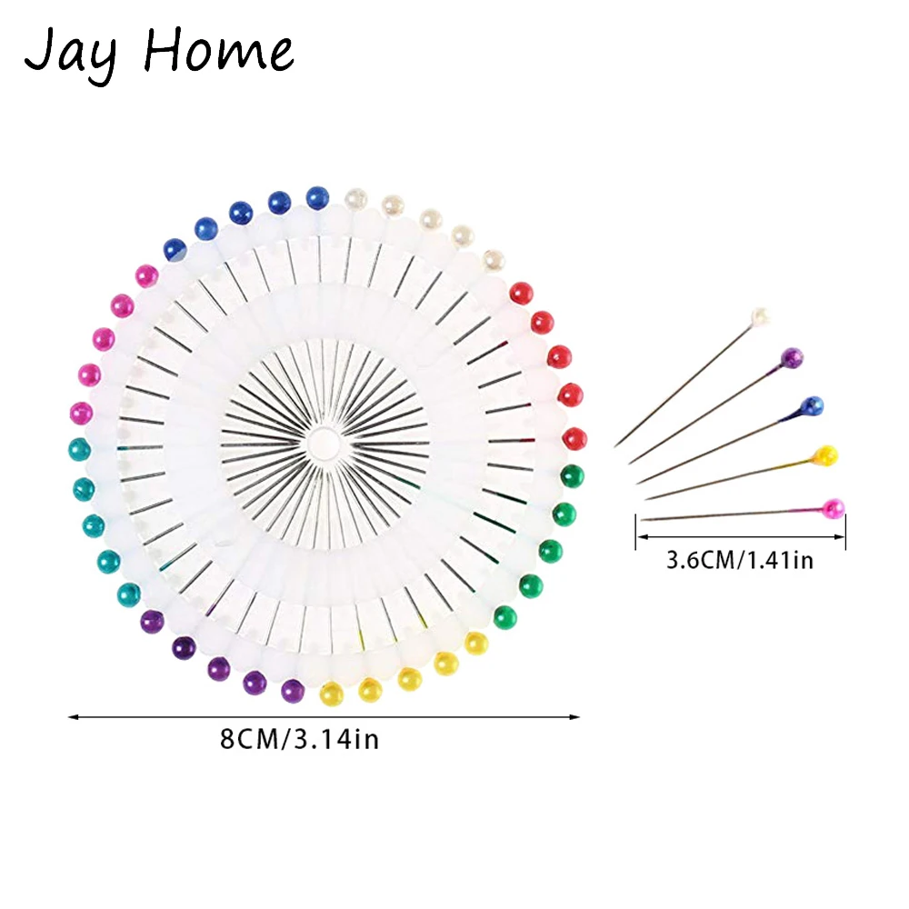 200/40 sztuk wielokolorowe proste szpilki pikowanie szpilki z główką perłową szpilki do szycia do krawiectwa biżuteria rzemiosło dokonywanie