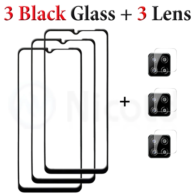 For Samsung Galaxy A12 A52 A72 Camera Lens Film screen Protectors Protective Glass For Samsung a30 a31 a50 a51 a70 a71 9H Glass