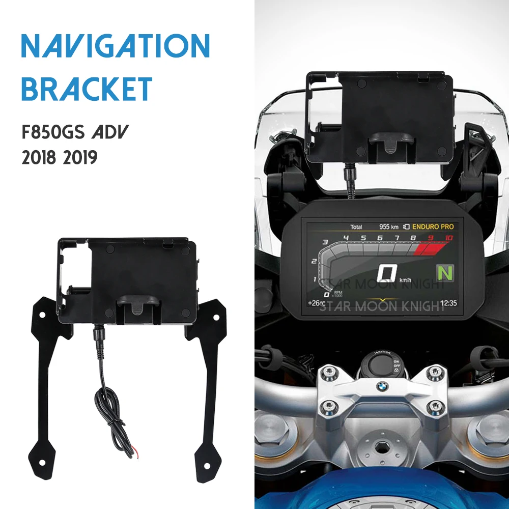 

For BMW F850GS ADV F 850 GS Adventure F850GS Motorcycle windshield Stand Holder Phone Mobile Phone GPS Navigation Plate Bracket