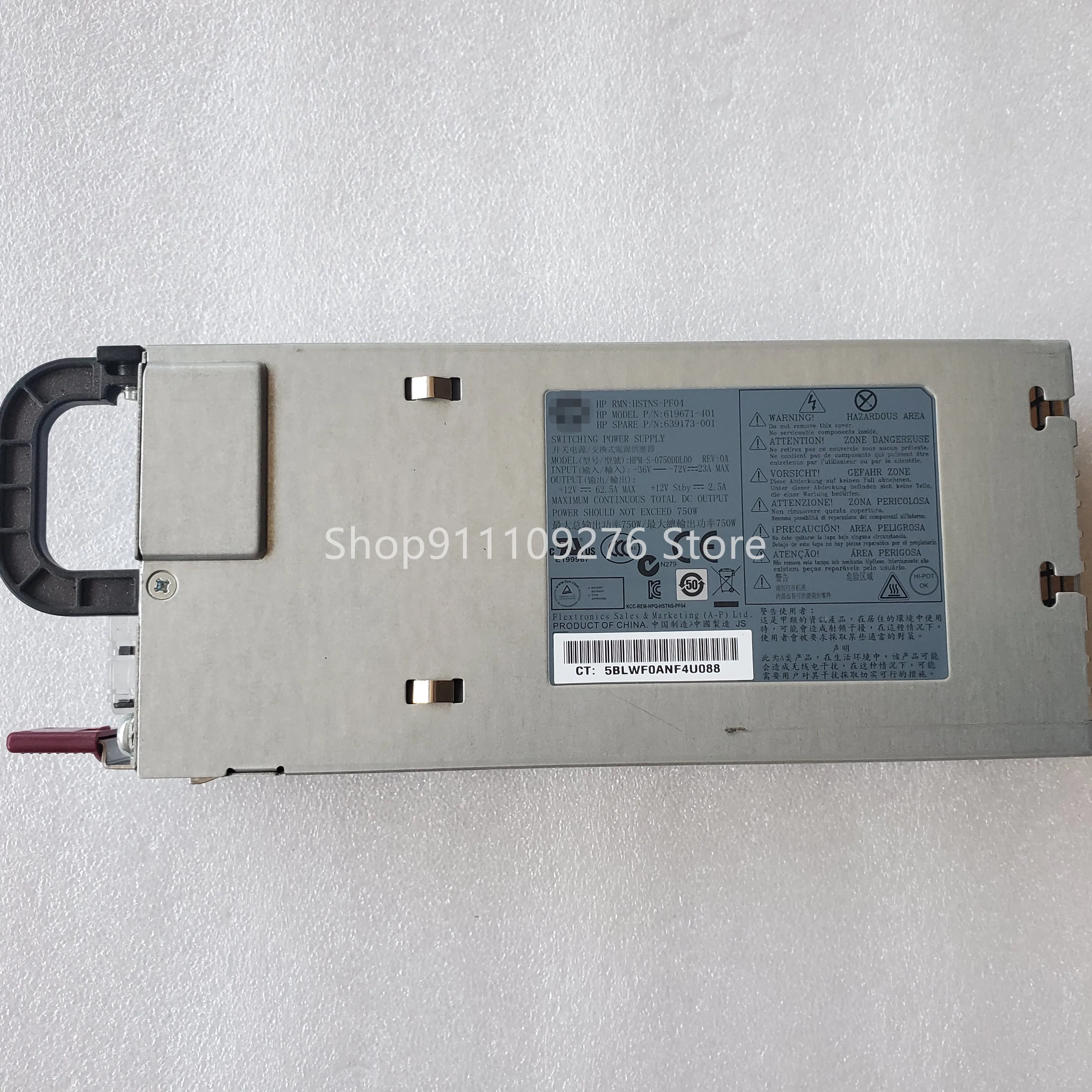 Original Disassemble PSU for HP DL380PG8 750W DC power supply HSTNS-PF04  639173-001 619671-401 HPM-S-0750DDL00