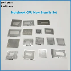 17Pcs Notebook CPU New Stencils Set For AMD 1th 2th 3th 4th 5th 6th 7th 8th Generation I3 I5 I7 SR170 CPU Commonly Used Stencil