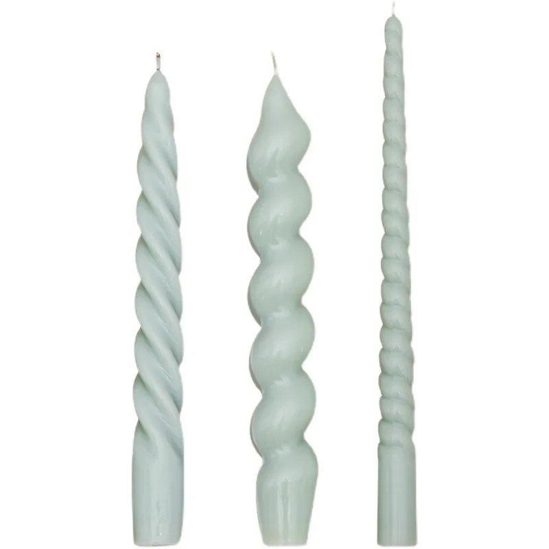 Moule à bougie en spirale en silicone pour la décoration intérieure, bougie à géométrie, résine exécutive, moule à chocolat Regina, cadeaux, fournitures d'artisanat, long, le plus récent