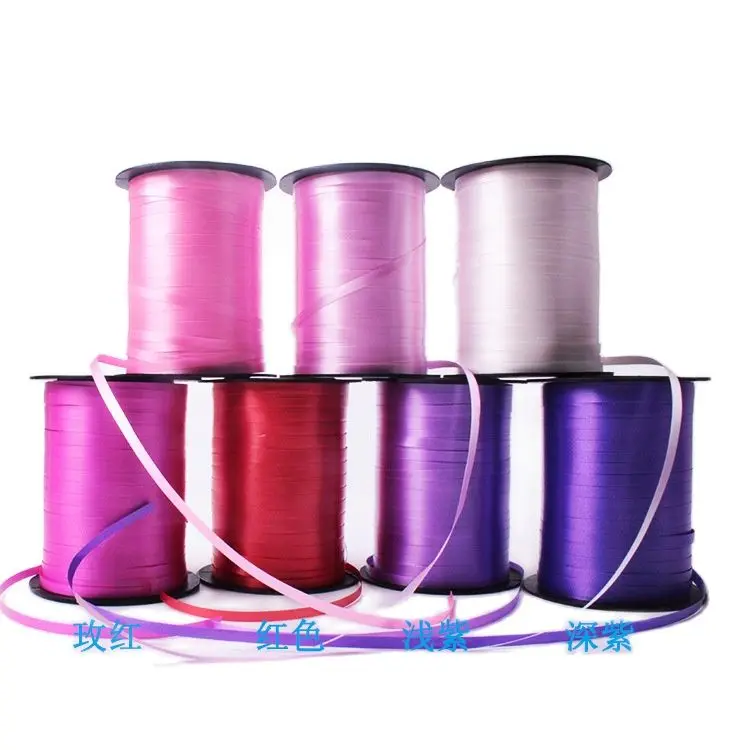 

High Quality 220m 4mm 250yards inflatable games Balloons Ribbon for Wedding Party Birthday Balloon Decoration Curling Ribbons