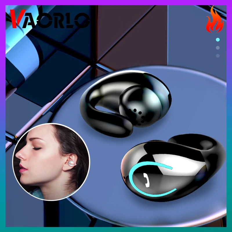 VAORLO Bone Conduction Wireless Headphone Mini In-ear invisible TWS Bluetooth-compatible Earphone High-Fidelity Audiophile Hifi