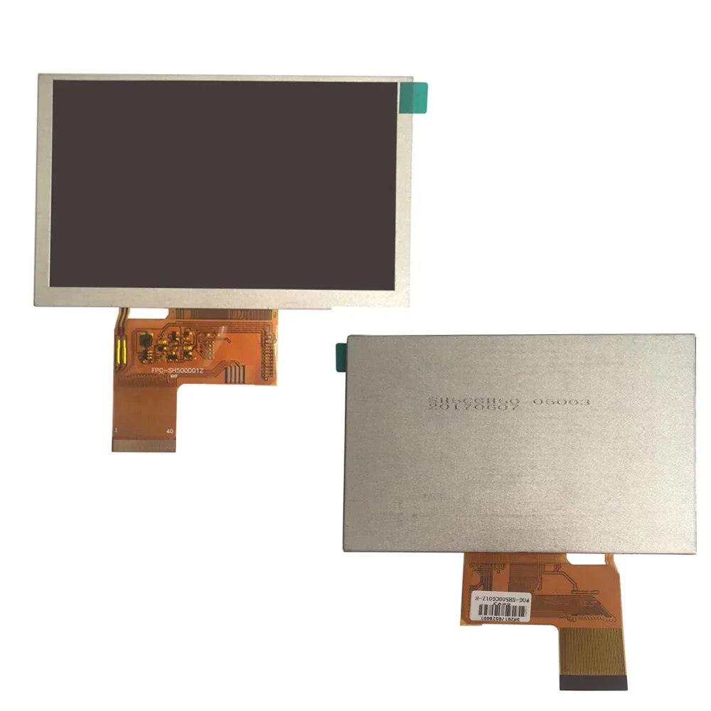 5 Inch Tft Scherm Ips Type 800*480 Resolutie Rgb Interface 1000 Helderheid Kan Toevoegen Tp Touch Lcd-scherm