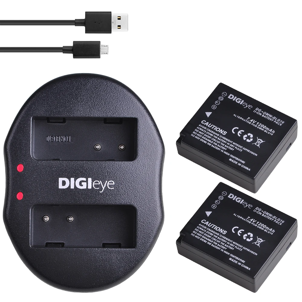 

DMW-BLG10 BLE9 Battery + Dual USB Charger for Panasonic Lumix DMC-GF5 GF6 GX7 DMC-LX100 DMC-GX85 GX80 ZS200 ZS100 ZS60