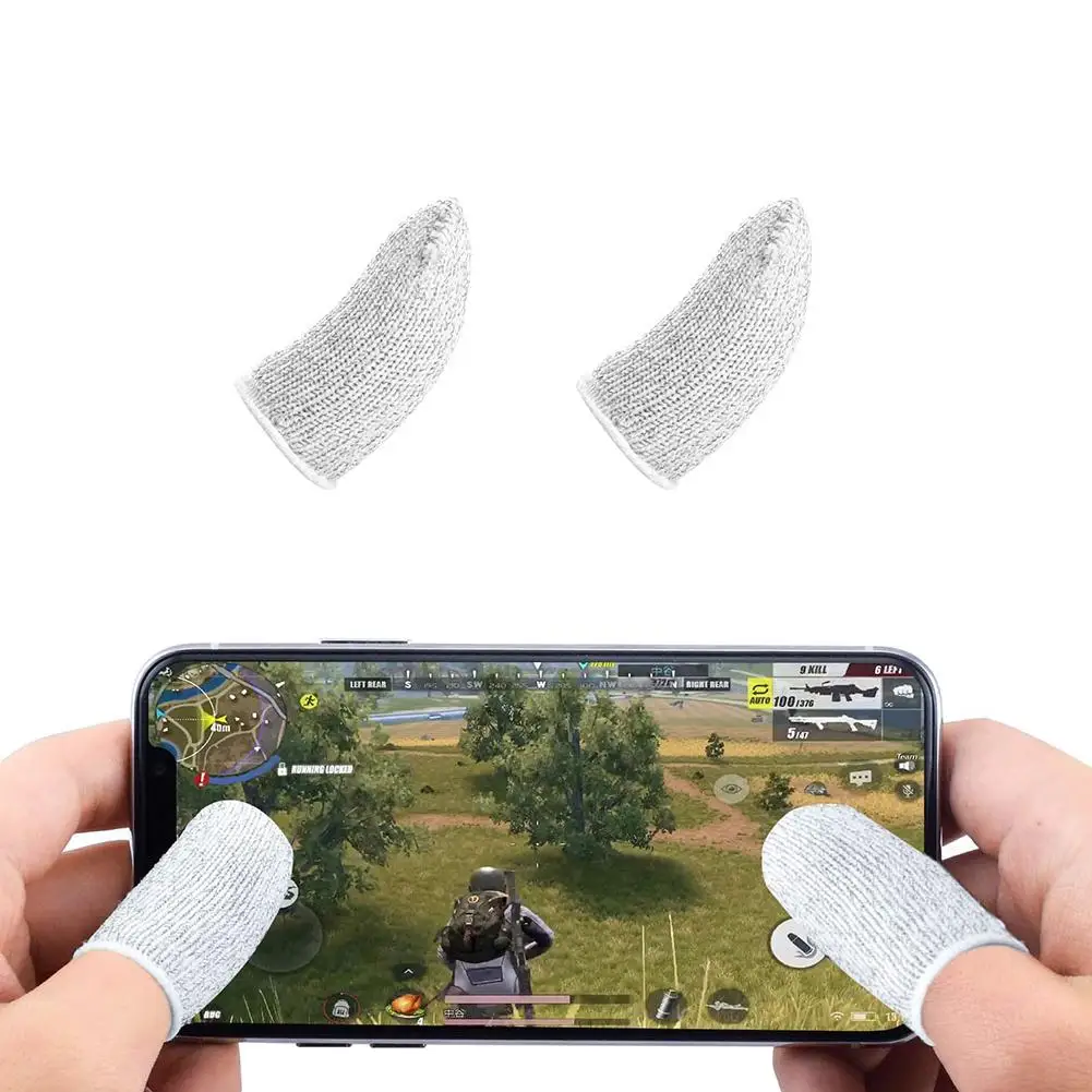 Nuovo manicotto per le dita del Controller di gioco traspirante antigraffio a prova di sudore 2 pezzi per guanti Pubg Touch ScreenThumb