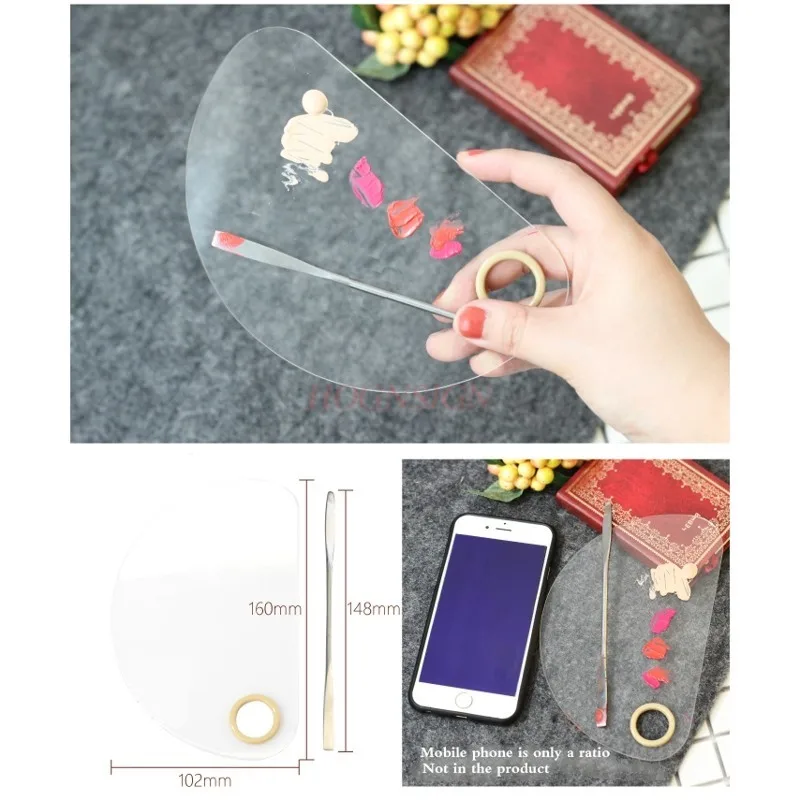 Paleta de maquillaje acrílico, base, tóner líquido, herramientas de belleza, venta ultraligera