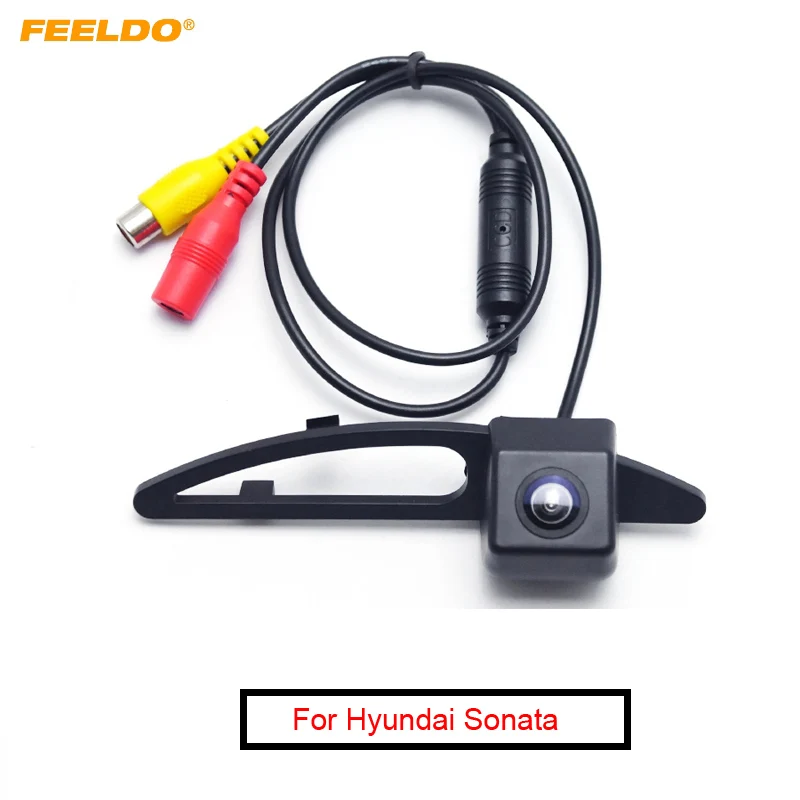 

FEELDO 1PC Car Rearview Reverse Camera for Hyundai Sonata NFC in License Plate Lamp Parking Camera #FD-5075