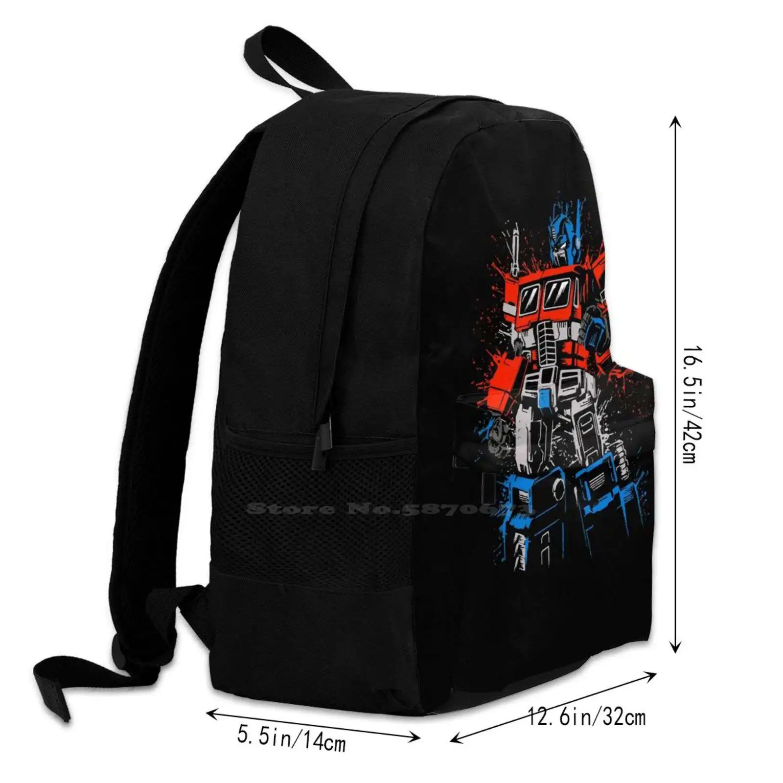 Splatter-Prime Sacos De Escola Para Meninas Adolescentes, Laptop Sacos De Viagem, Anime Autobots Decepticons, Japão Power Robot