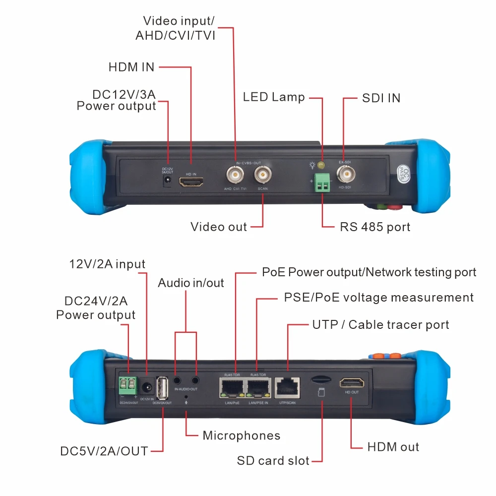 Noyafa NF-IPC716 ADHS Plus 7inch 4K Camera Tester CCTV Tester CCTV Monitor For Camera Ip Camera Tester IPC Poe Testers Camera