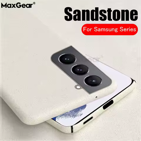 Luxury Thin Matte Sandstone Case For Samsung Galaxy S25 S24 S23 S22 S21 Ultra S20 FE Note 10 20 Plus Hard PC Shockproof Capa