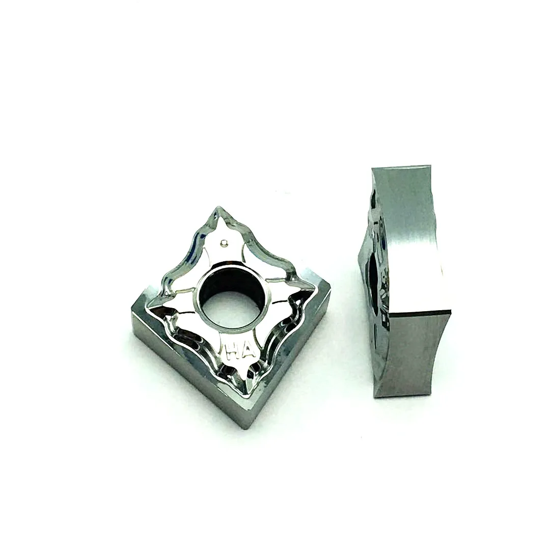 10 pezzi di CNMG120404 HA H01 lame per tornitura in lega di alluminio carburo cementato CNMG 120404 parti del tornio CNC utensili in rame alluminio