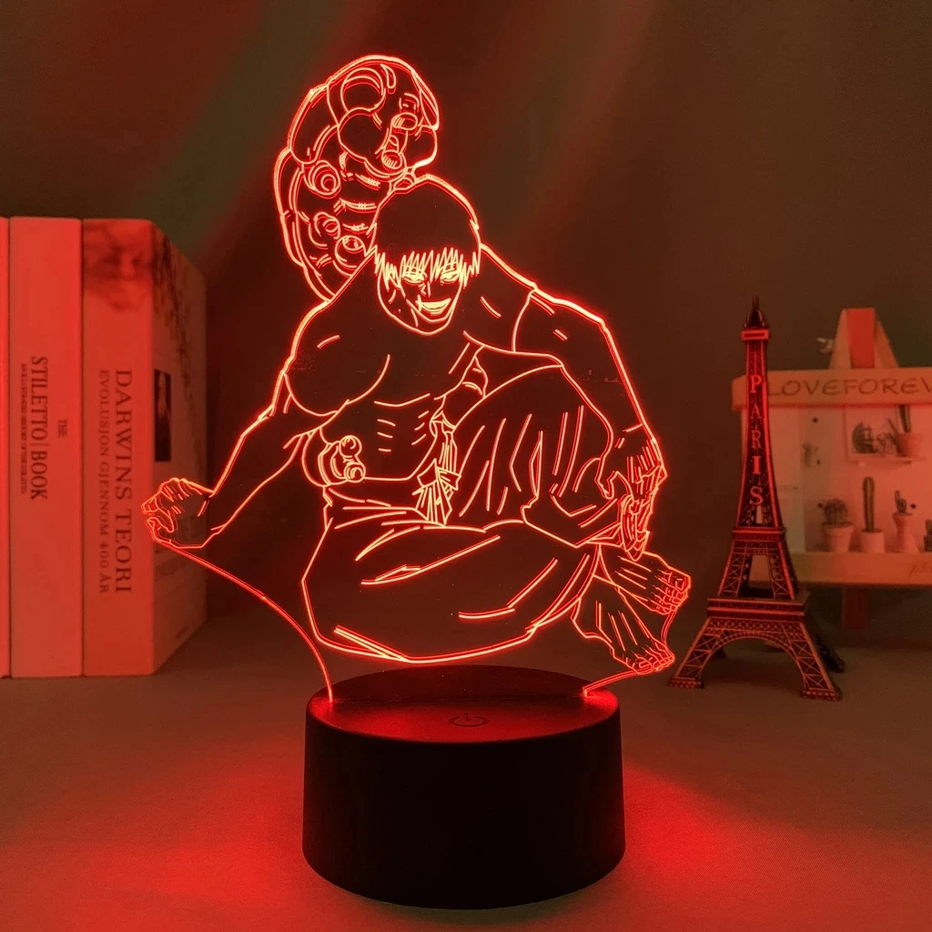 Manga Led Light Jujutsu Kaisen Toji Fushiguro for Bedroom Decor Night Light Jujutsu Kaisen Gift Acrylic Anime 3d Lamp Room Decor