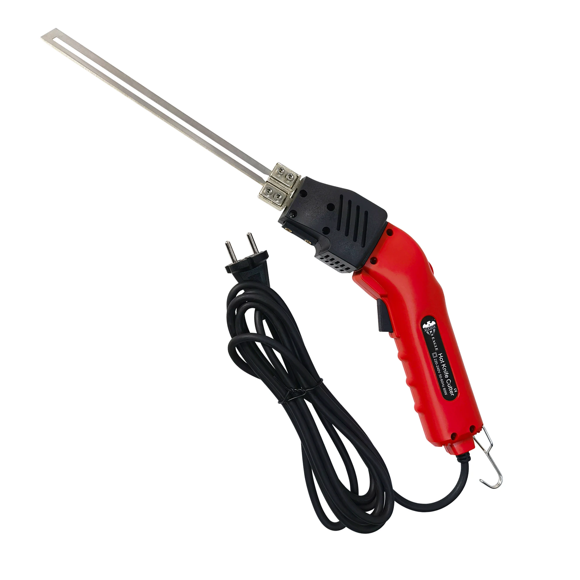 Couteau chaud électrique professionnel, coupeur de mousse, refroidi à l'air, Kit d'outils de coupe en polystyrène à usage continu avec étui robuste lames et accessoire